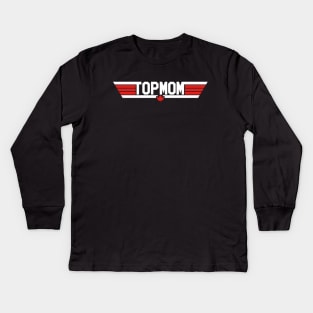 Top Mom (Canadian) Kids Long Sleeve T-Shirt